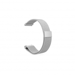 Horlogeband stainless steel zilver 22mm