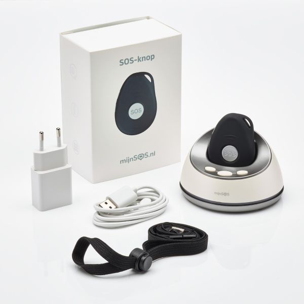 SOS-knop 4G met docking en riemclip